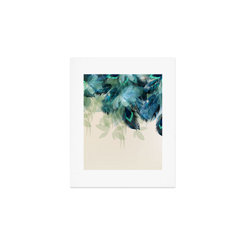 Beautiful Peacock Feathers Art Print Gallery Image 1