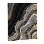 Black & Gold Agate Stone Canvas Print Gallery Image 8