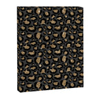 Black Gold Leopard Print Pattern Canvas Print Gallery Image 8