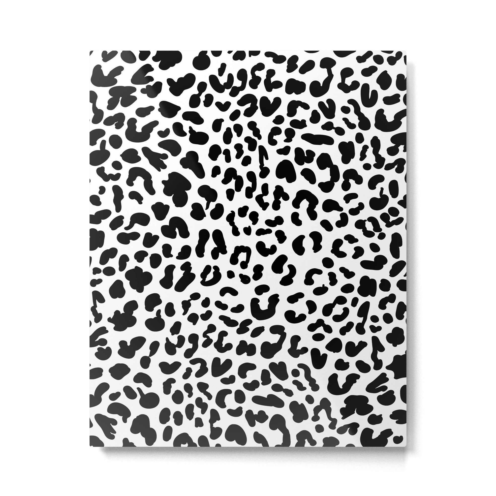 Black & White Leopard Skin Metal Print Gallery Image 6