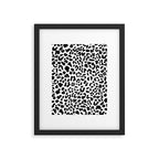 Black & White Leopard Skin Framed Art Print Gallery Image 6