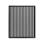 Black & White Stripe Framed Canvas Print Gallery Image 8