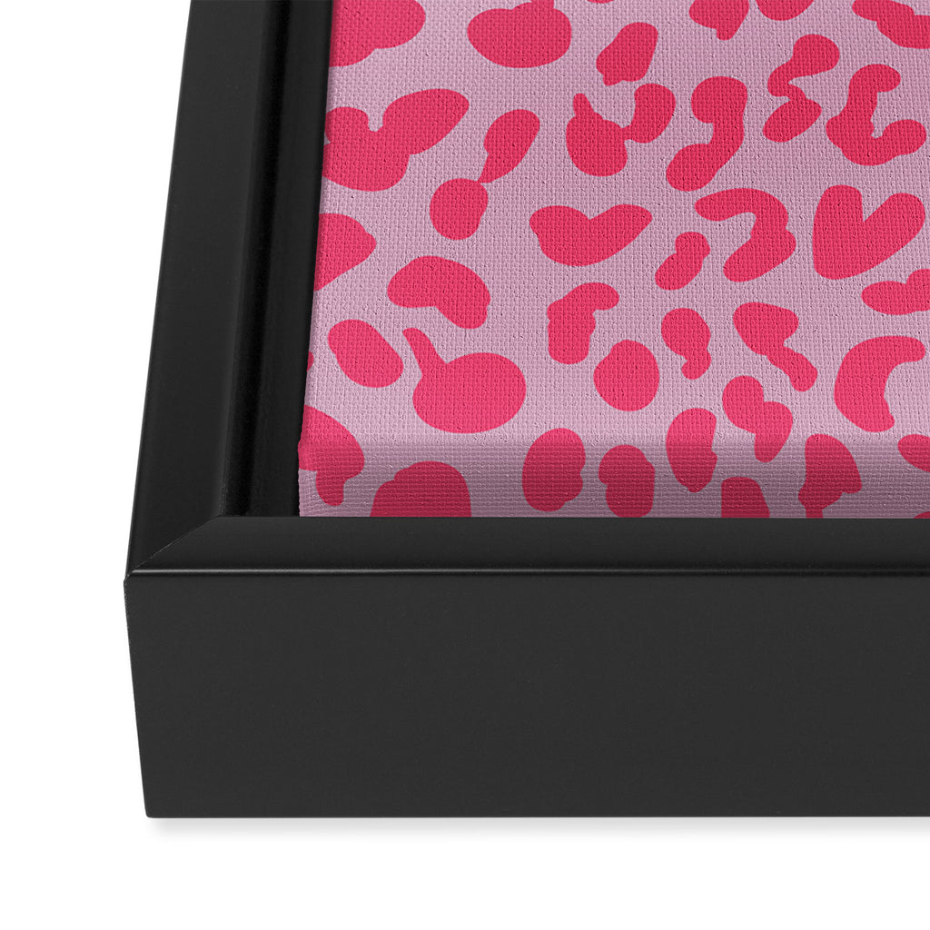 Candy Pink Leopard Framed Canvas Print Gallery Image 3
