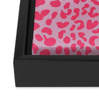 Candy Pink Leopard Framed Canvas Print Gallery Image 3