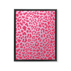 Candy Pink Leopard Framed Canvas Print Gallery Image 8