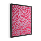 Candy Pink Leopard Framed Canvas Print Gallery Image 2