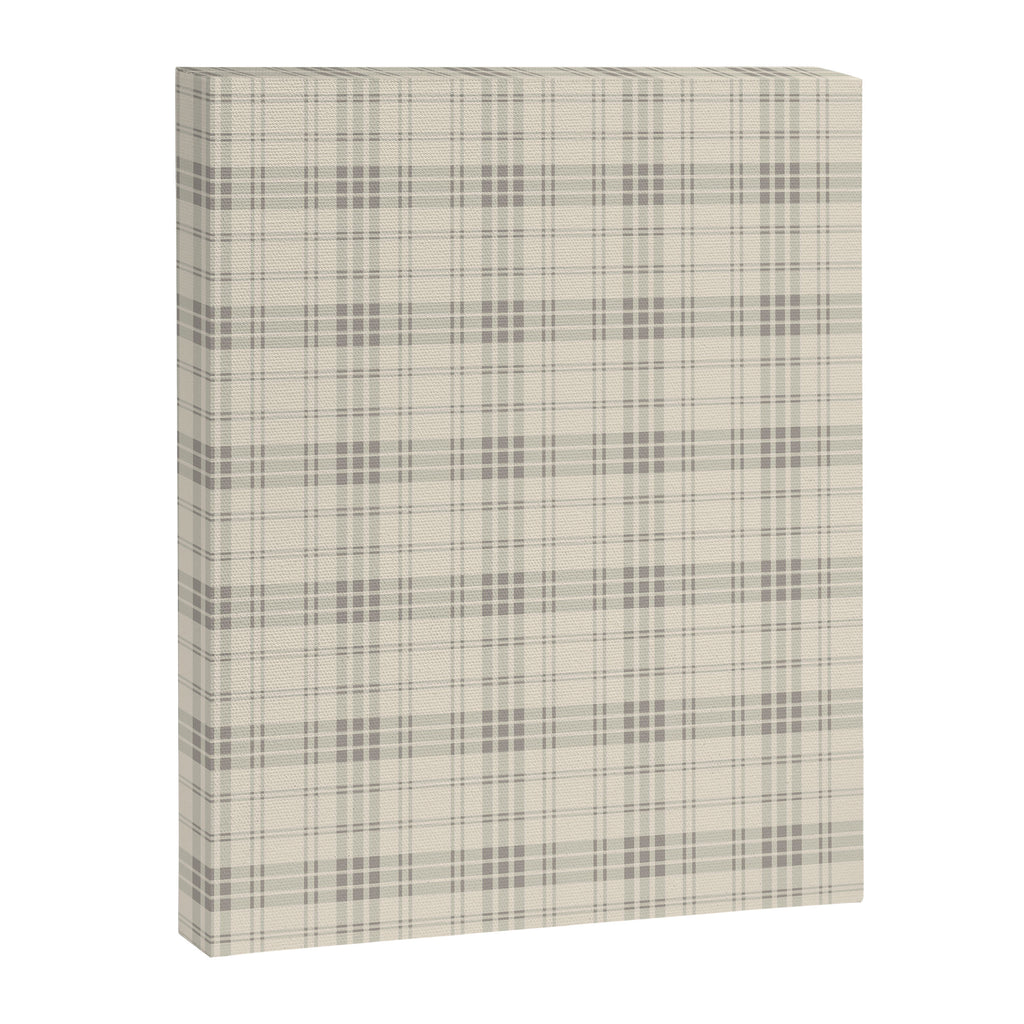 Cream Plaid  Canvas Print Gallery Image 8