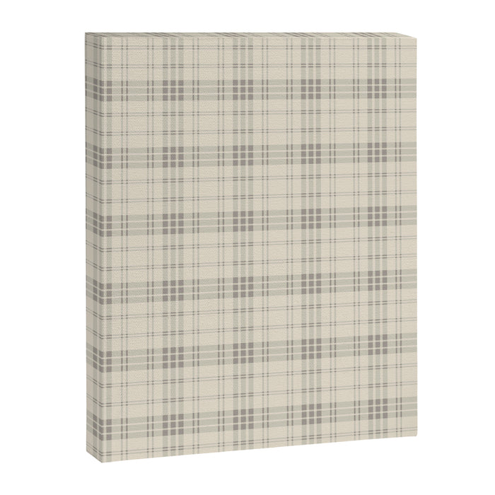 Cream Plaid  Canvas Print Gallery Image 1