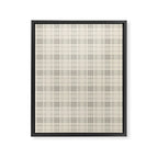 Cream Plaid  Framed Canvas Print Gallery Image 8