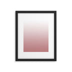 Dusty Rose Gradient Color Framed Art Print Gallery Image 6