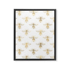 Gold Bee Pattern Framed Canvas Print Gallery Image 8
