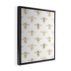 Gold Bee Pattern Framed Canvas Print Gallery Image 2