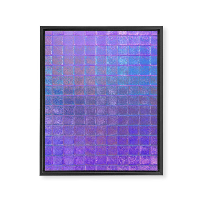 Iridescent Squares Framed Canvas Print Gallery Image 1
