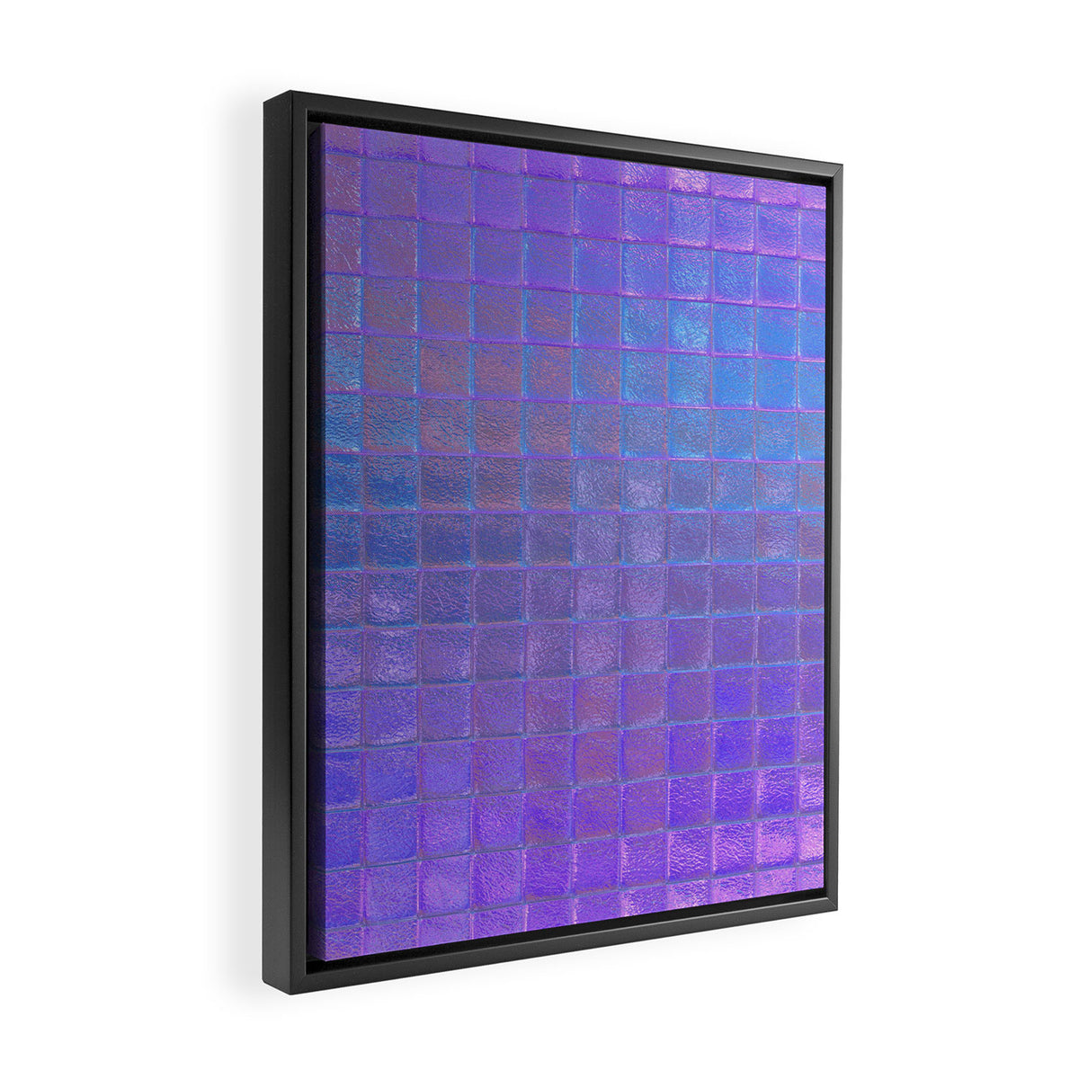 Iridescent Squares Framed Canvas Print Gallery Image 2