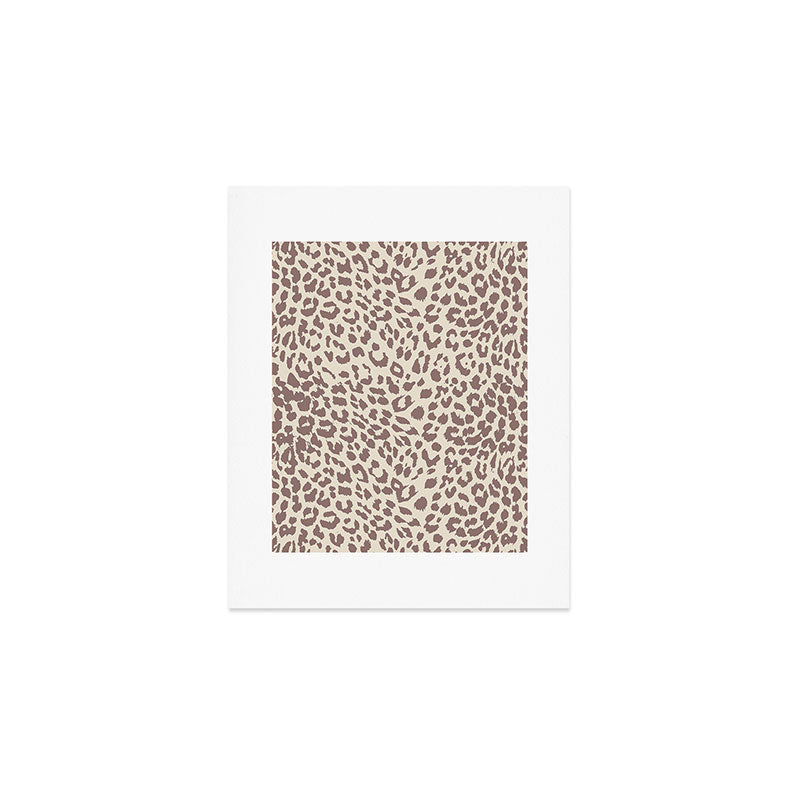 Light Tan Leopard Art Print Gallery Image 1