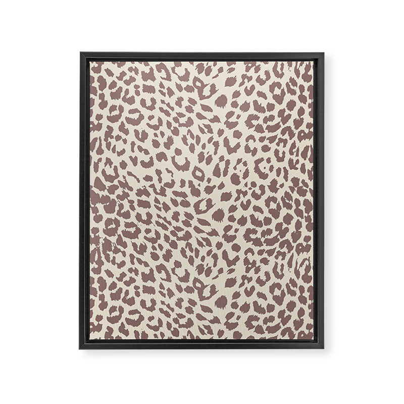 Light Tan Leopard Framed Canvas Print Gallery Image 8