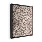 Light Tan Leopard Framed Canvas Print Gallery Image 2