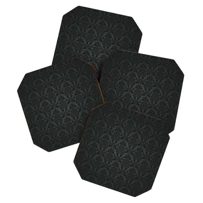 Luxury Black Damask Coaster Gallery Image 1