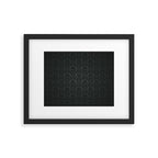 Luxury Black Damask Framed Art Print Gallery Image 5