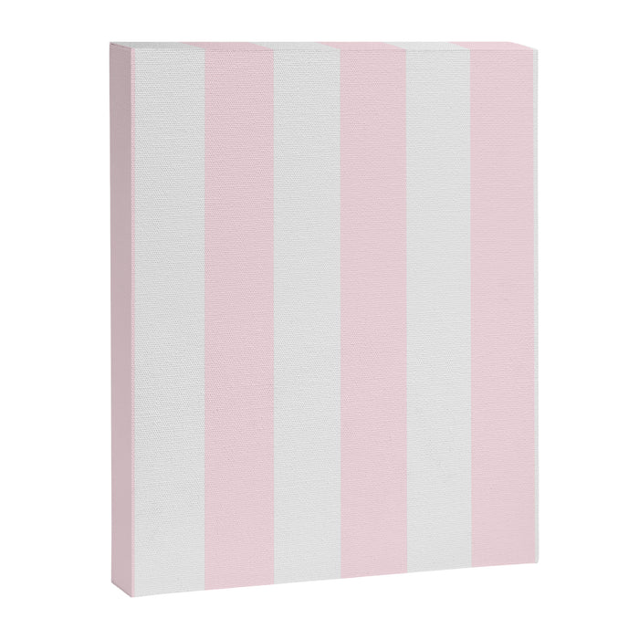 Luxury Striped Pastel Pink Canvas Print Gallery Image 1