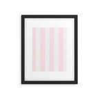 Luxury Striped Pastel Pink Framed Art Print Gallery Image 6