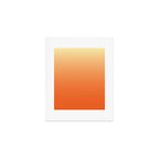 Orange Ombre Art Print Gallery Image 1