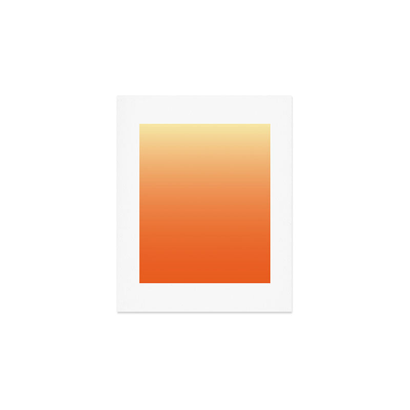 Orange Ombre Art Print Gallery Image 1