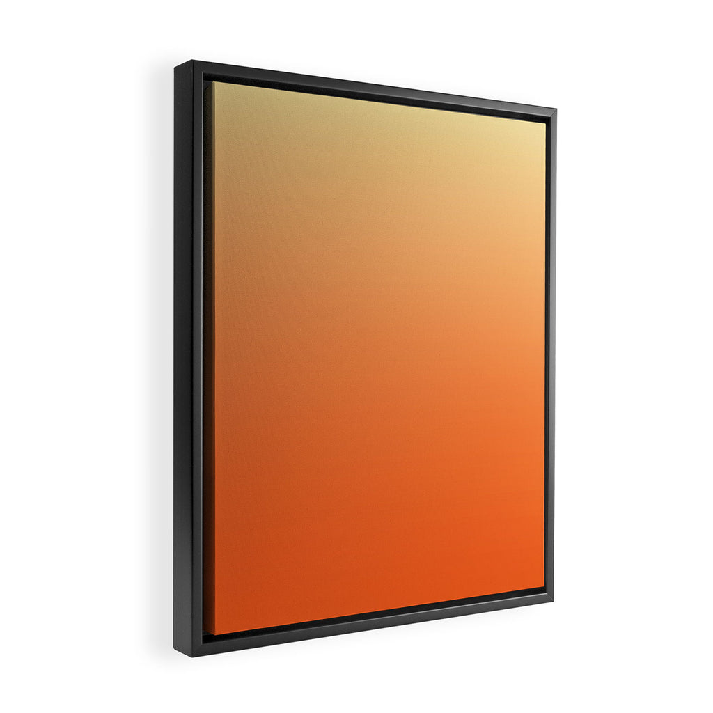 Orange Ombre Framed Canvas Print Gallery Image 2
