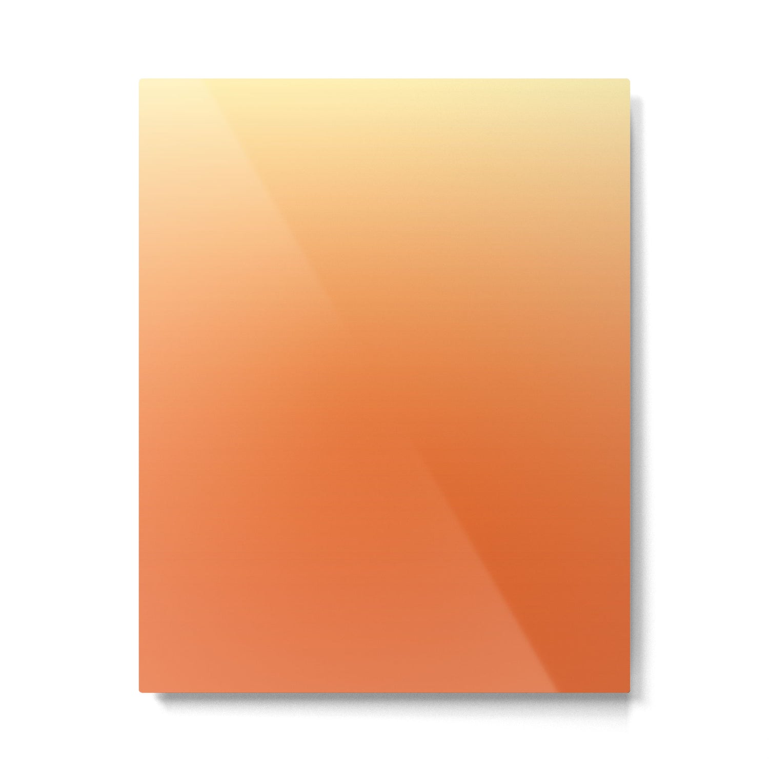 Orange Ombre Metal Print Gallery Image 6