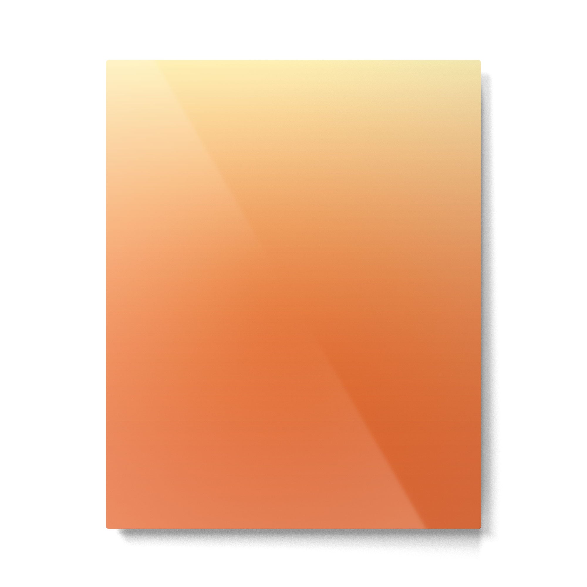 Orange Ombre Metal Print Gallery Image 6