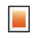 Orange Ombre Framed Art Print Gallery Image 6