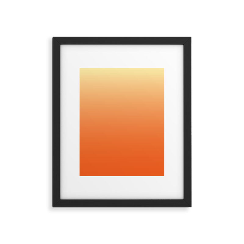 Orange Ombre Framed Art Print Gallery Image 6