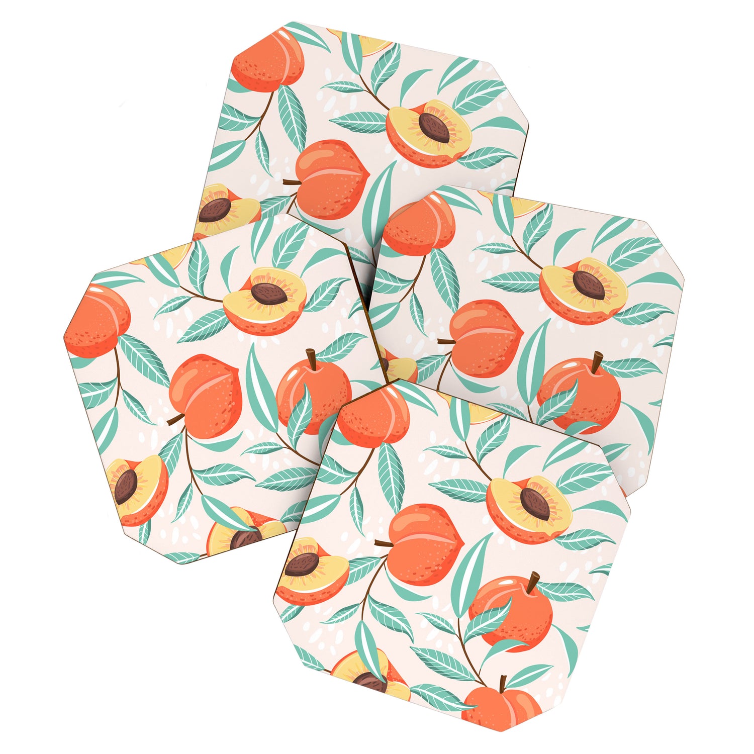 Peachy Pattern Coaster Gallery Image 1