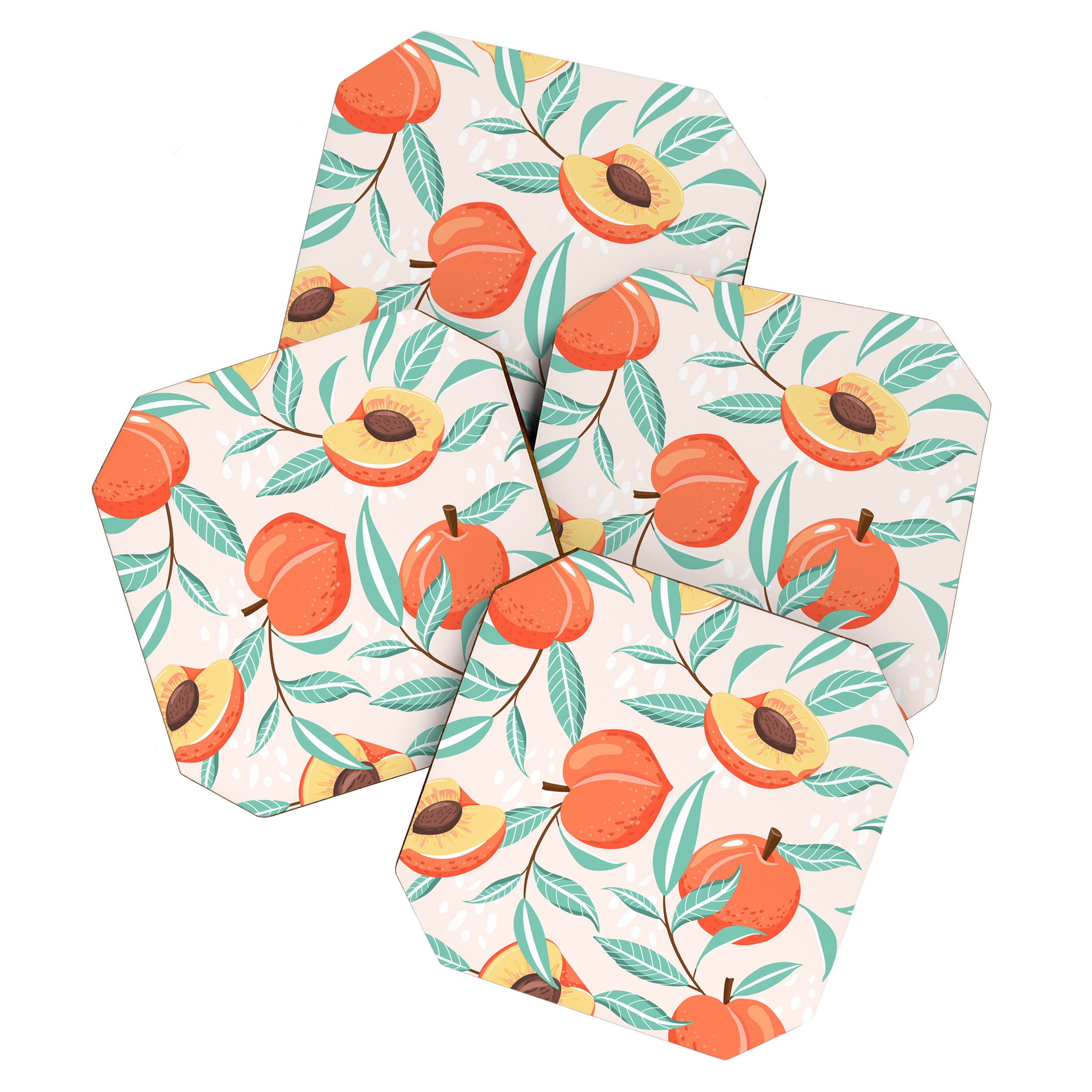 Peachy Pattern Coaster Gallery Image 1