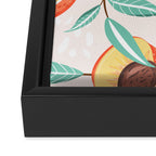 Peachy Pattern Framed Canvas Print Gallery Image 3