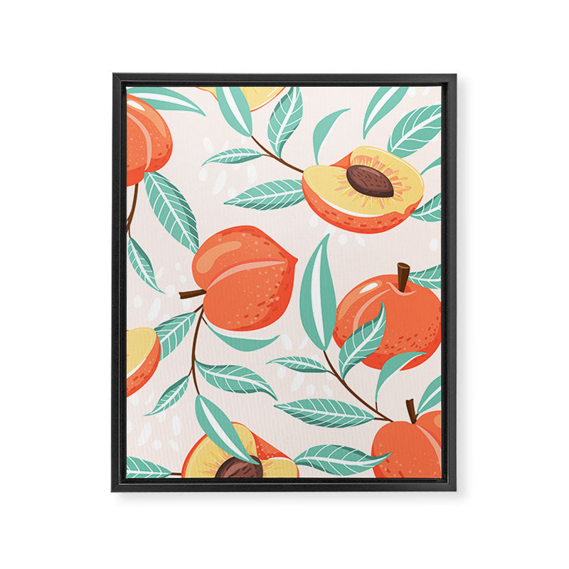 Peachy Pattern Framed Canvas Print Gallery Image 8