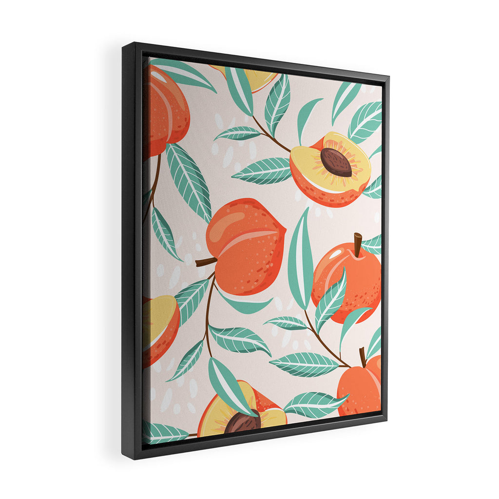 Peachy Pattern Framed Canvas Print Gallery Image 2