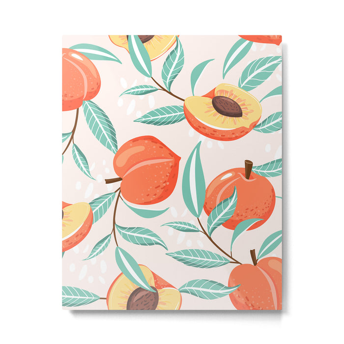 Peachy Pattern Metal Print Gallery Image 1