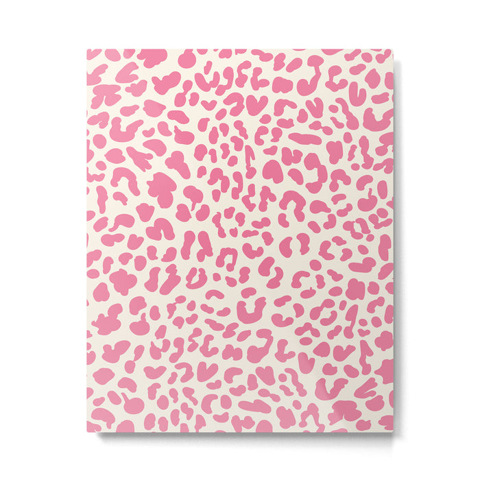 Pink Leopard Print Metal Print Gallery Image 1