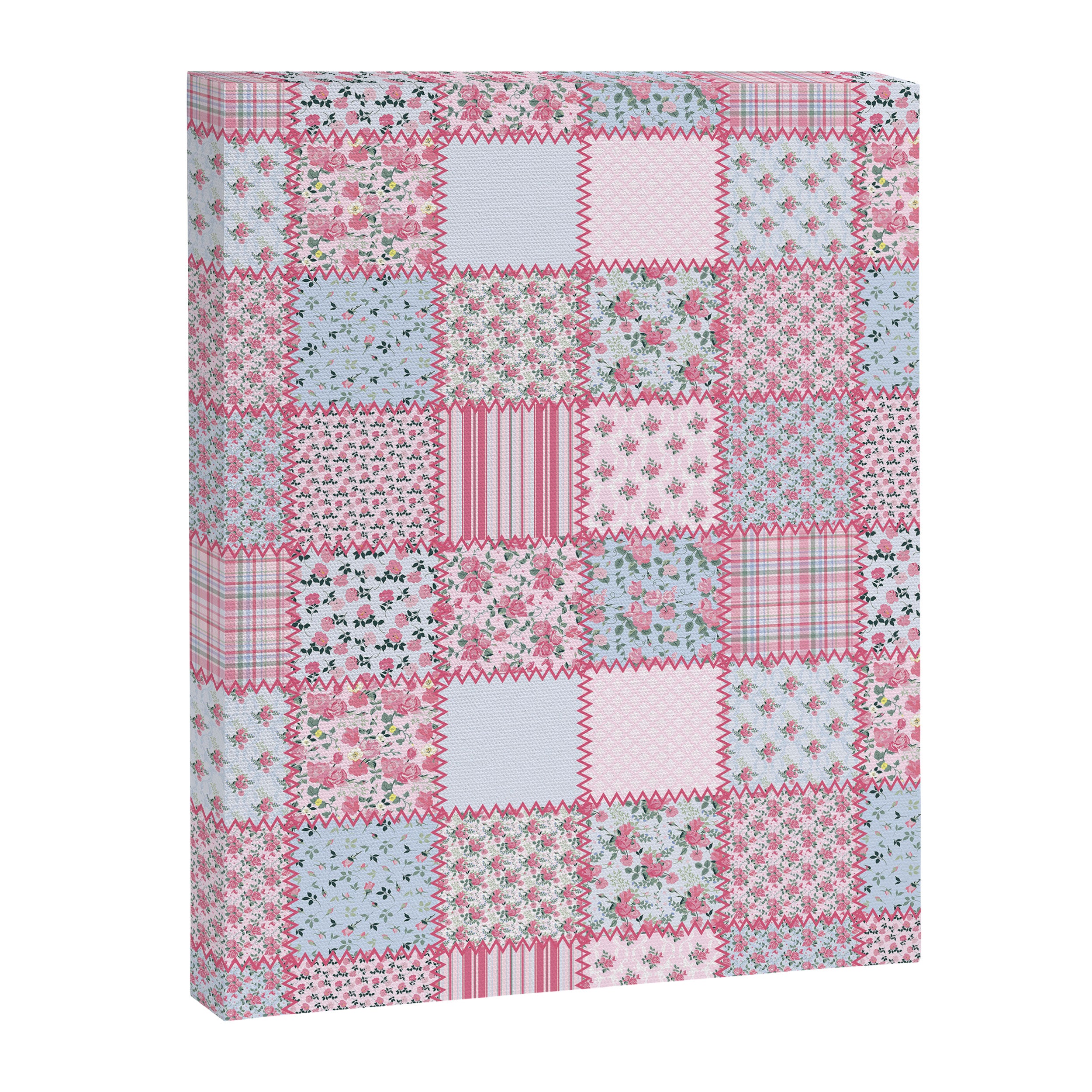 Pretty Pastel Patchwork Canvas Print Gallery Image 8