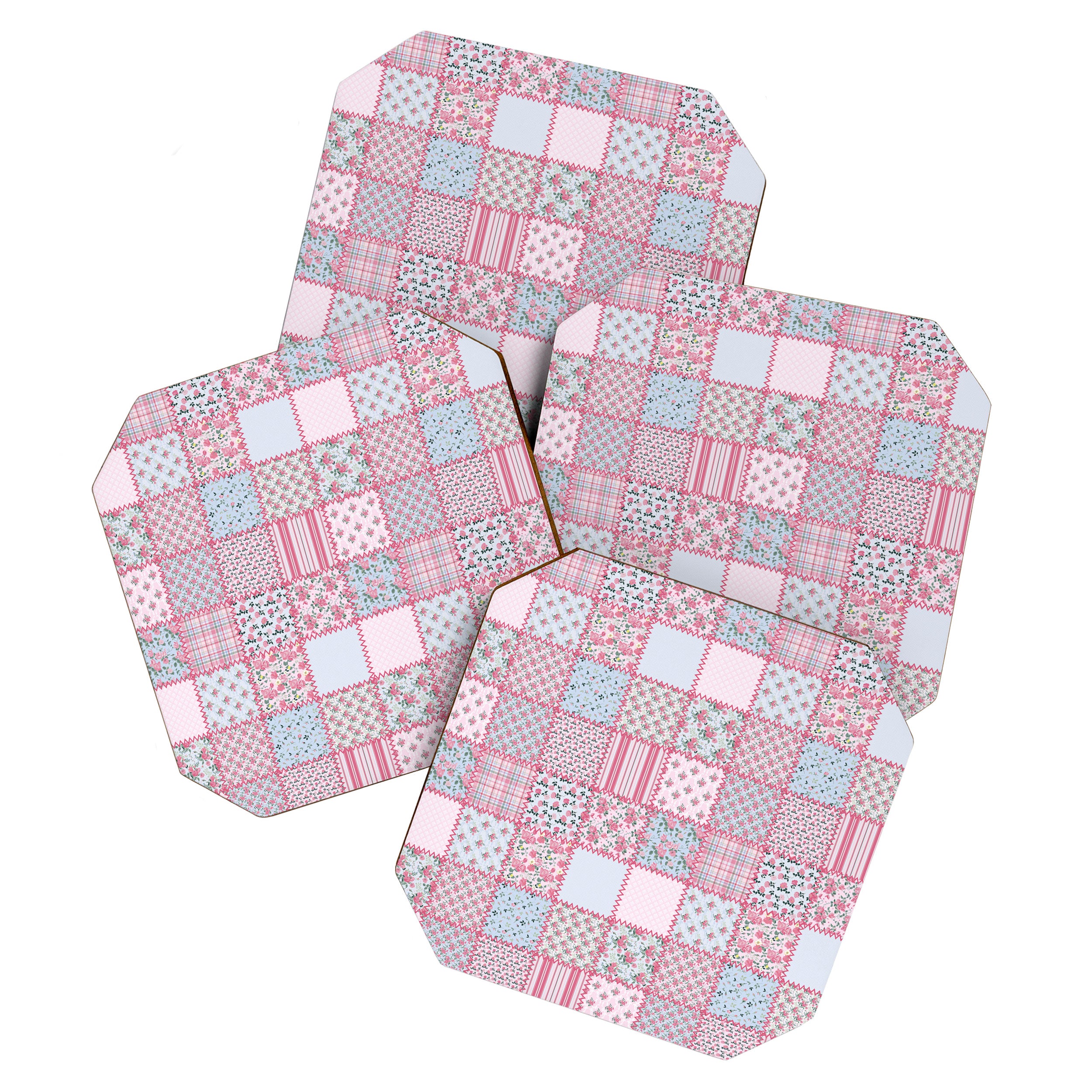 Pretty Pastel Patchwork Coaster Gallery Image 1