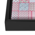 Pretty Pastel Patchwork Framed Canvas Print Gallery Image 3