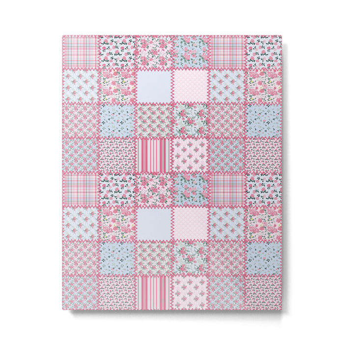 Pretty Pastel Patchwork Metal Print Gallery Image 1