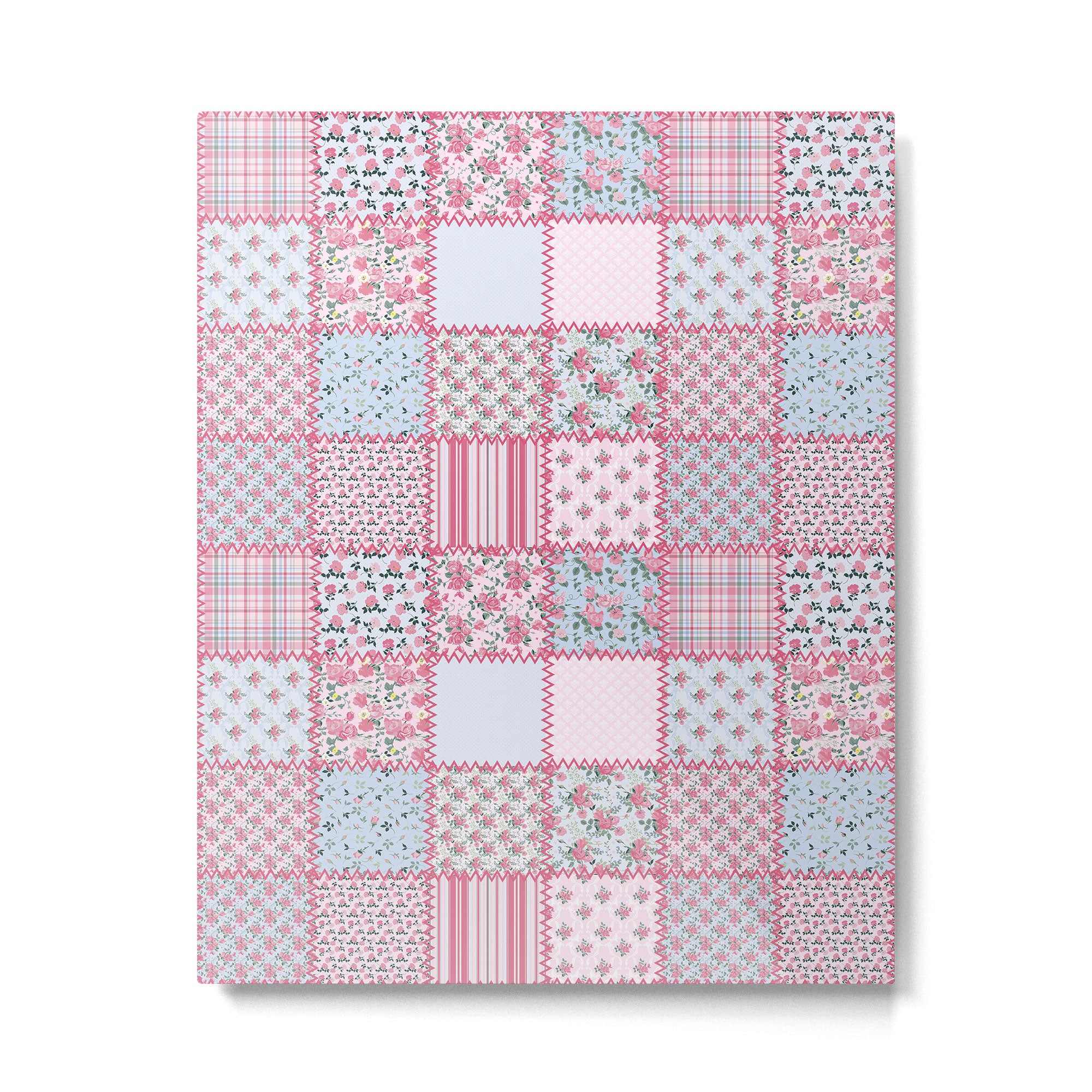 Pretty Pastel Patchwork Metal Print Gallery Image 6