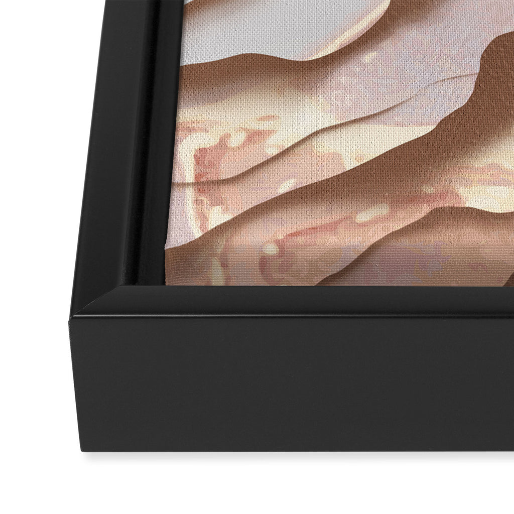 Rose Gold Sands Framed Canvas Print Gallery Image 3