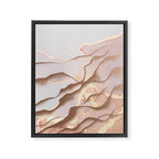 Rose Gold Sands Framed Canvas Print Gallery Image 8