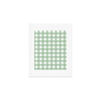 Sage Green Gingham  Art Print Gallery Image 1