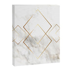 White Marble Gold Diamond Canvas Print Gallery Image 8