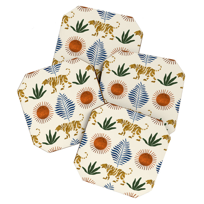 Jungle Tiger Print Coaster Gallery Image 1