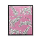 Pink Leopard Framed Canvas Print Gallery Image 8